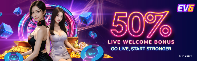 50% Welcome Bonus [LIVE]